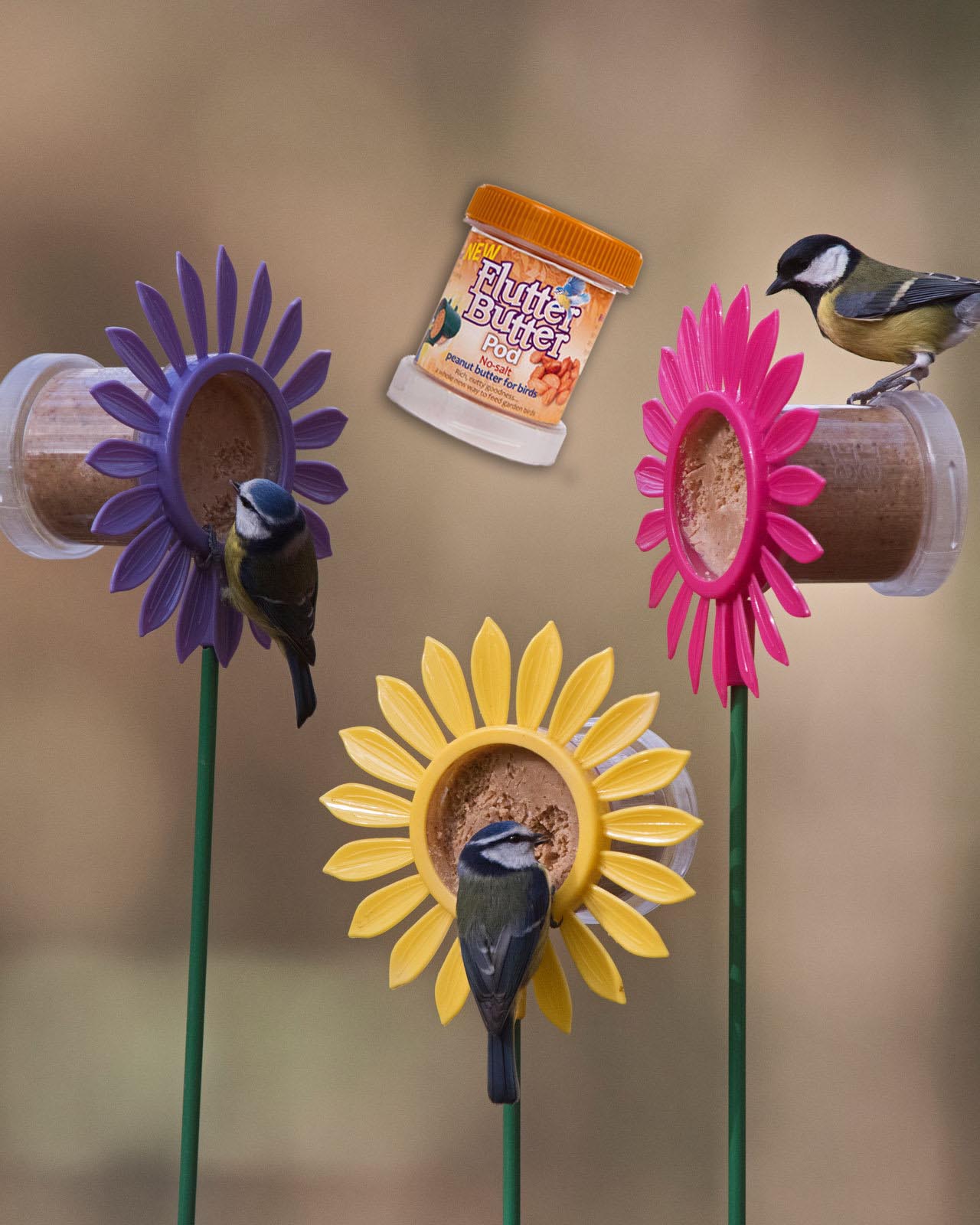 Beurre de cacahuète pour oiseaux pour les oiseaux de jardin lors