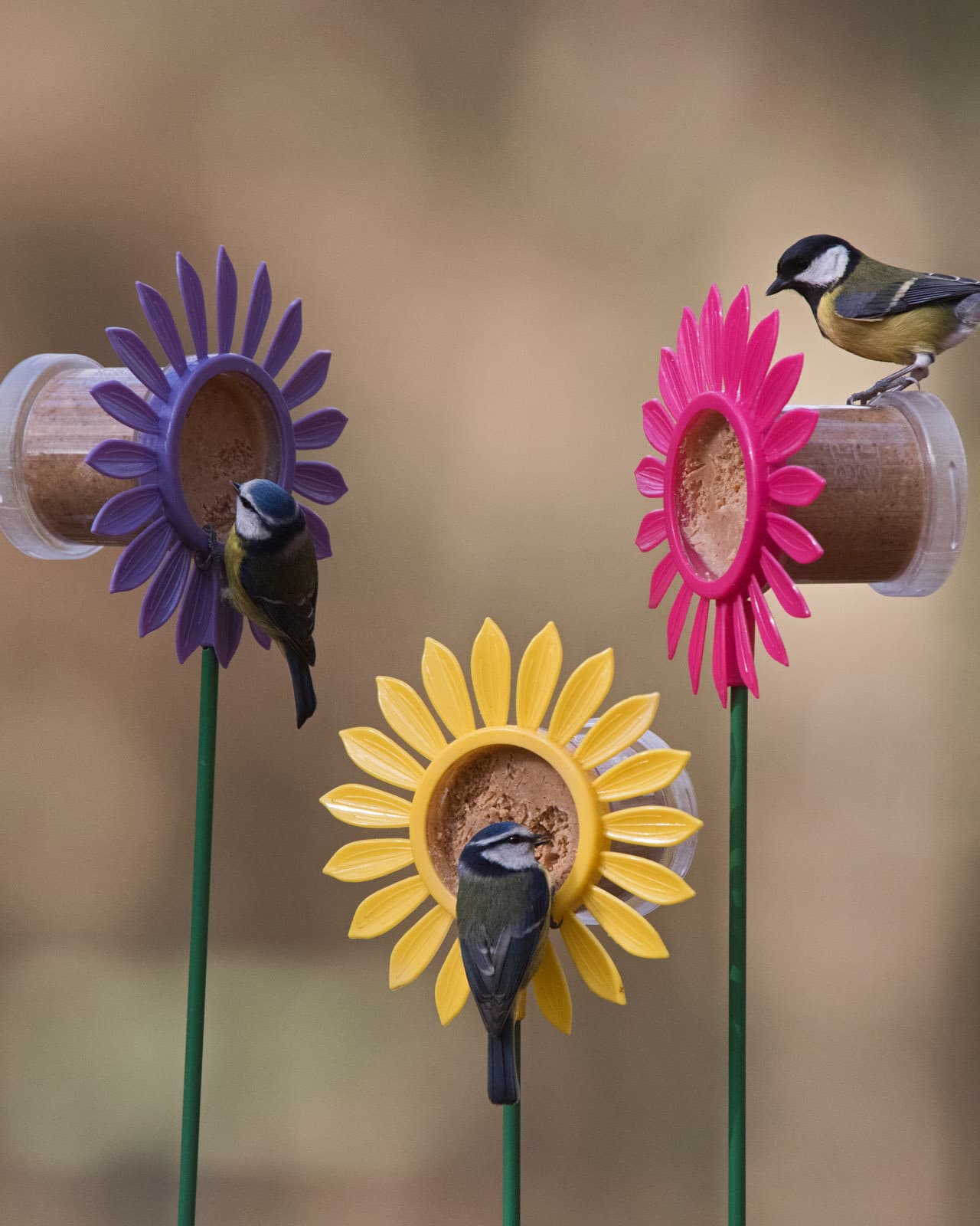 Mangeoire oiseaux sur pied fleur Flutter Butter - Hello-birdy Boutique